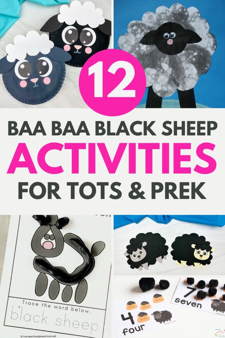 Baa Baa Black Sheep Activities for Toddlers