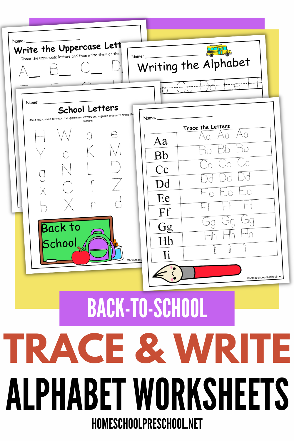 tracable-alphabet Trace and Write Alphabet Worksheets