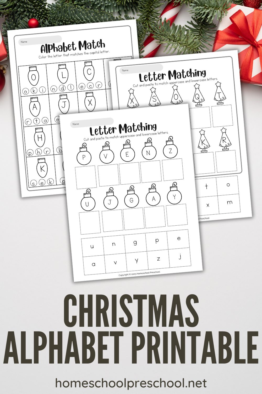 christmas-alphabet-printable Christmas Alphabet Printable