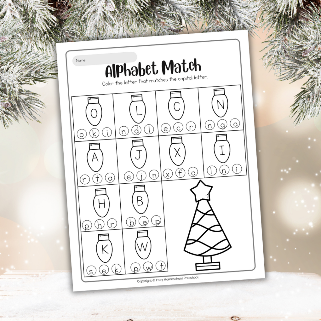 christmas-alphabet-worksheets-1024x1024 Christmas Alphabet Printable