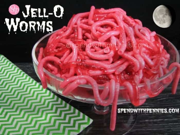 jello-worms-for-halloween Preschool Halloween Treats