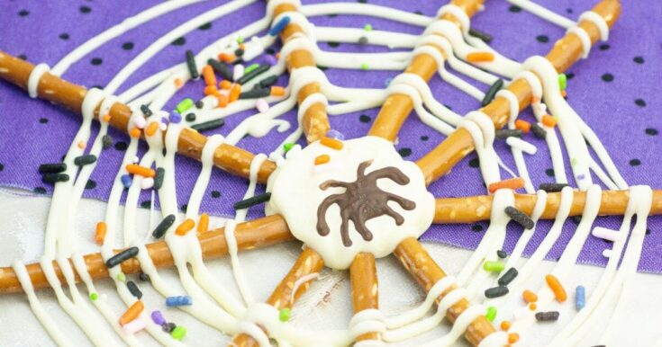 spiderweb-pretzels-fb-735x386 Preschool Halloween Treats