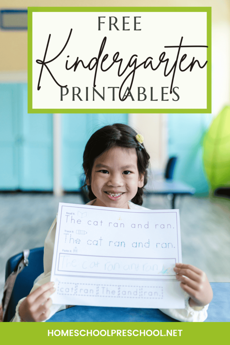 Engage Kids with Homeschool Kindergarten Printables for Learning