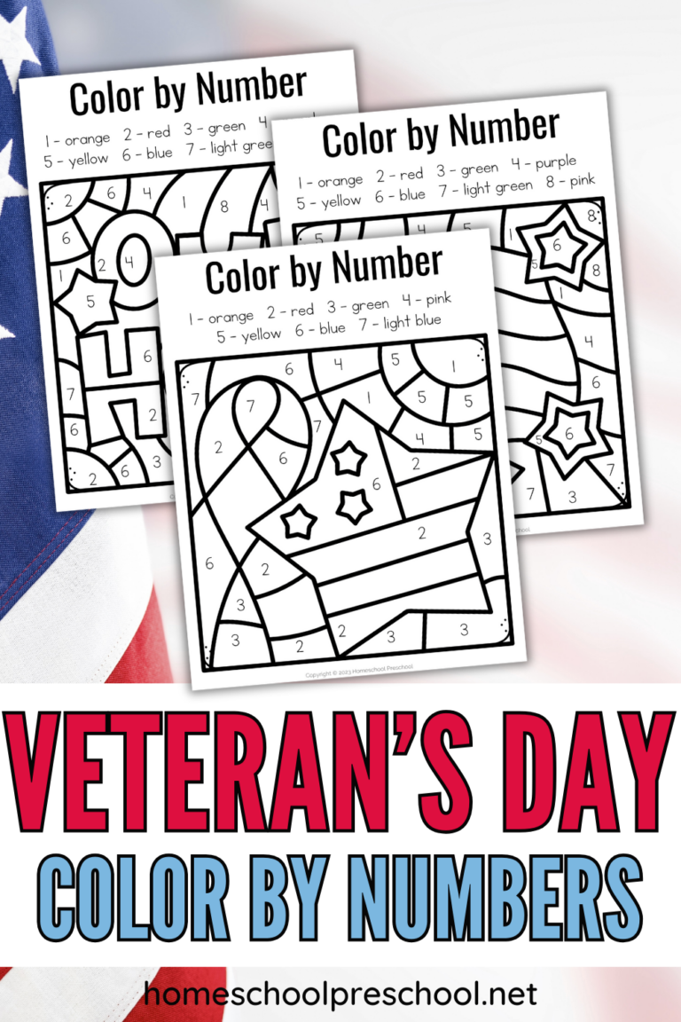 Veteran’s Day Color by Number