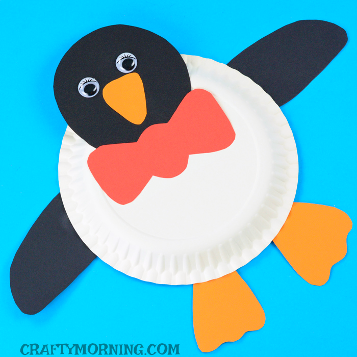 Penguin-Paper-Plate-CRAFT Paper Plate Penguins