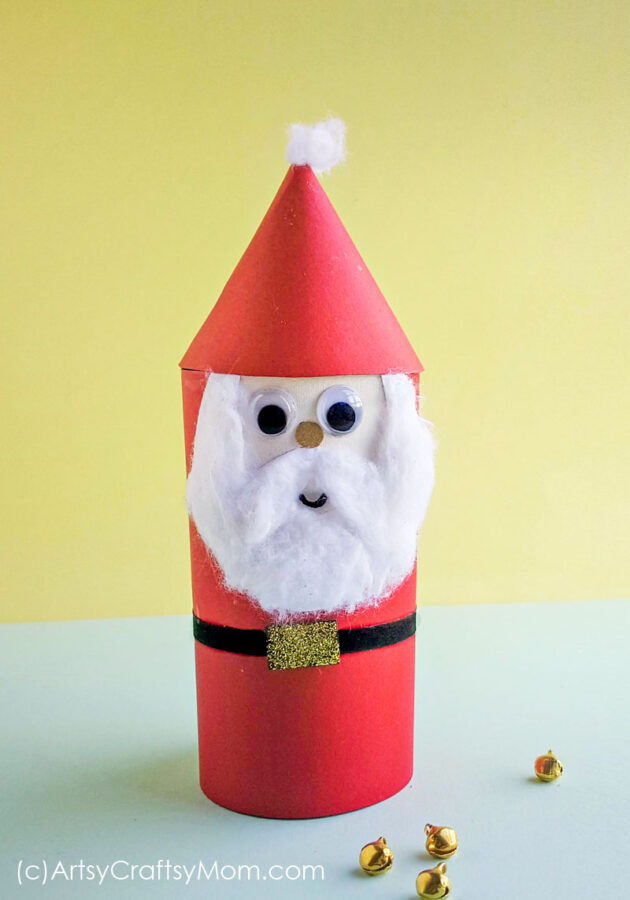 TP-Roll-Santa-Claus-Christmas-Ornament-Craft-2-630x900-1 Santa Claus Crafts for Preschoolers