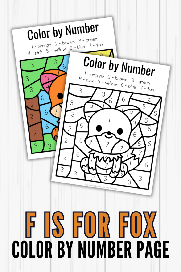 Fox Color by Number
