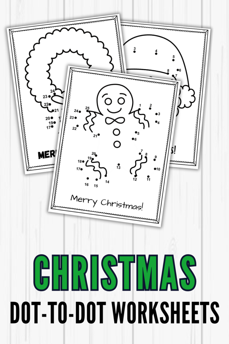 Christmas Dot to Dot Printables
