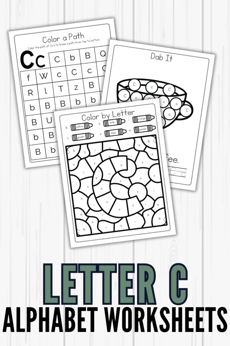 Letter C Worksheets