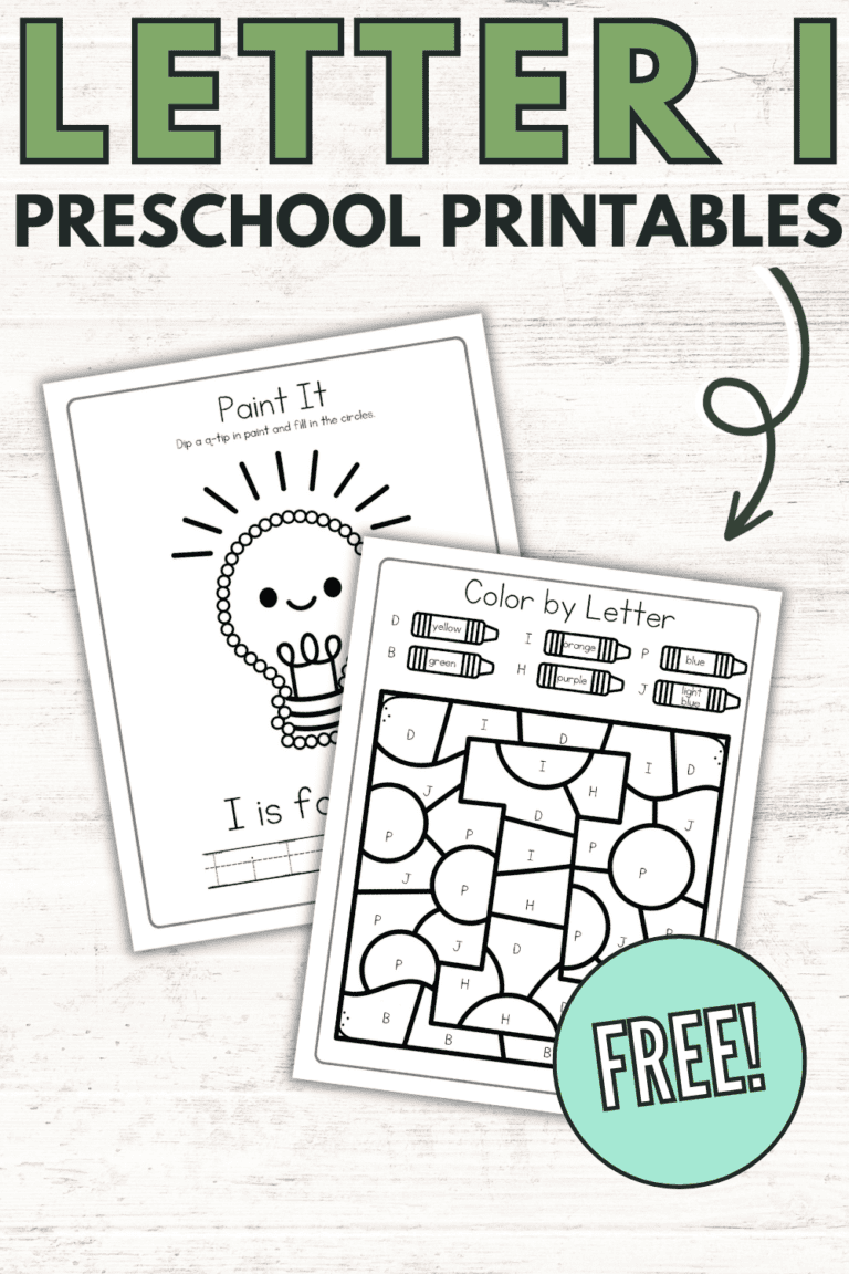 Free Printable Letter I Worksheets for Preschoolers