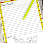 Printable Letter to Santa Template for Preschoolers