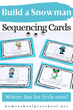 How to Build a Snowman Sequence Card Printables