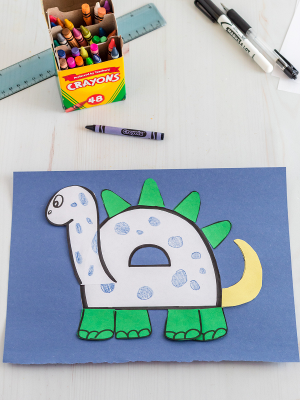 Letter D Dinosaur Craft for Preschoolers