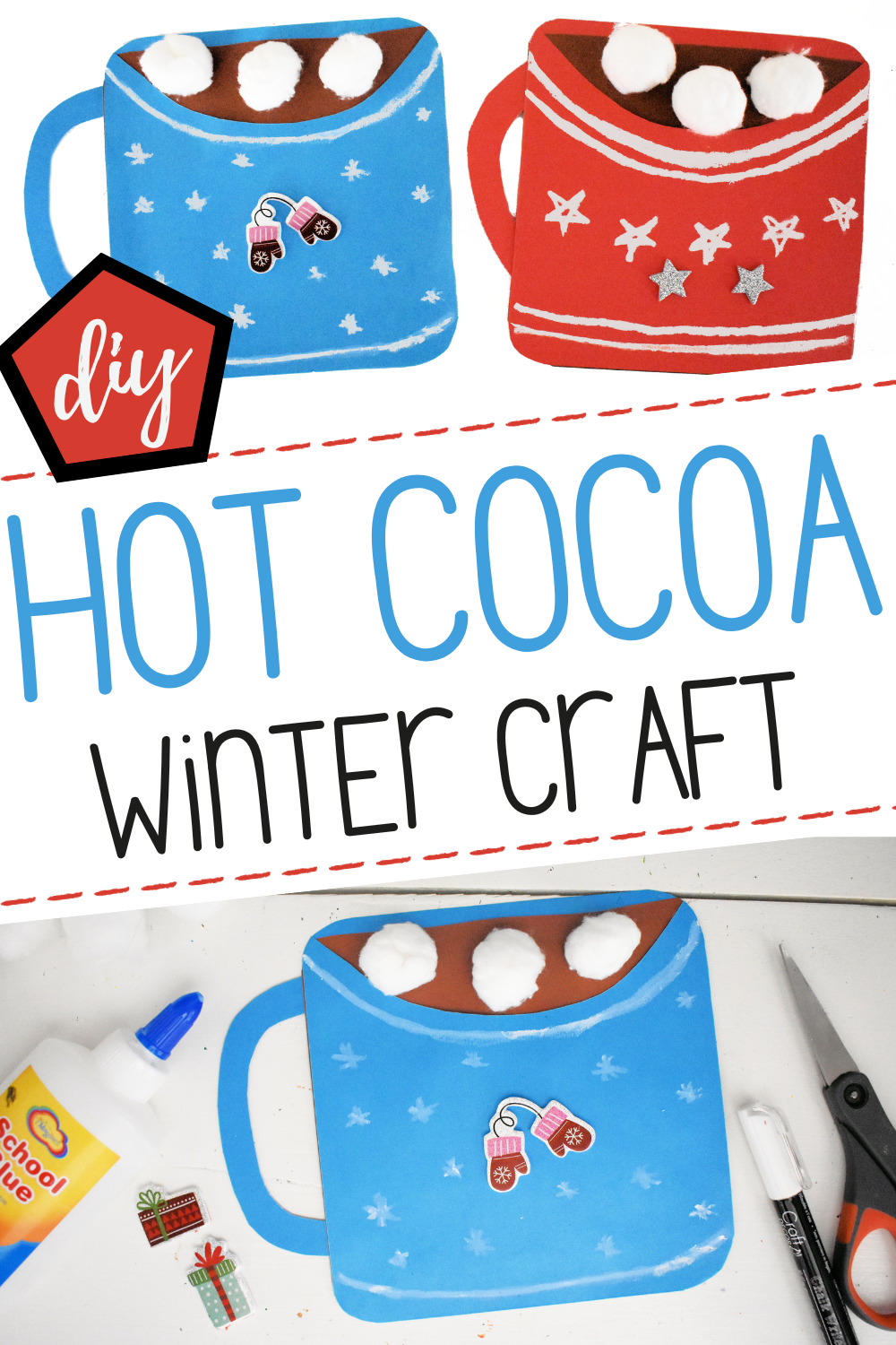 hot-chocolate-art-preschool Hot Chocolate Winter Craft for Preschoolers