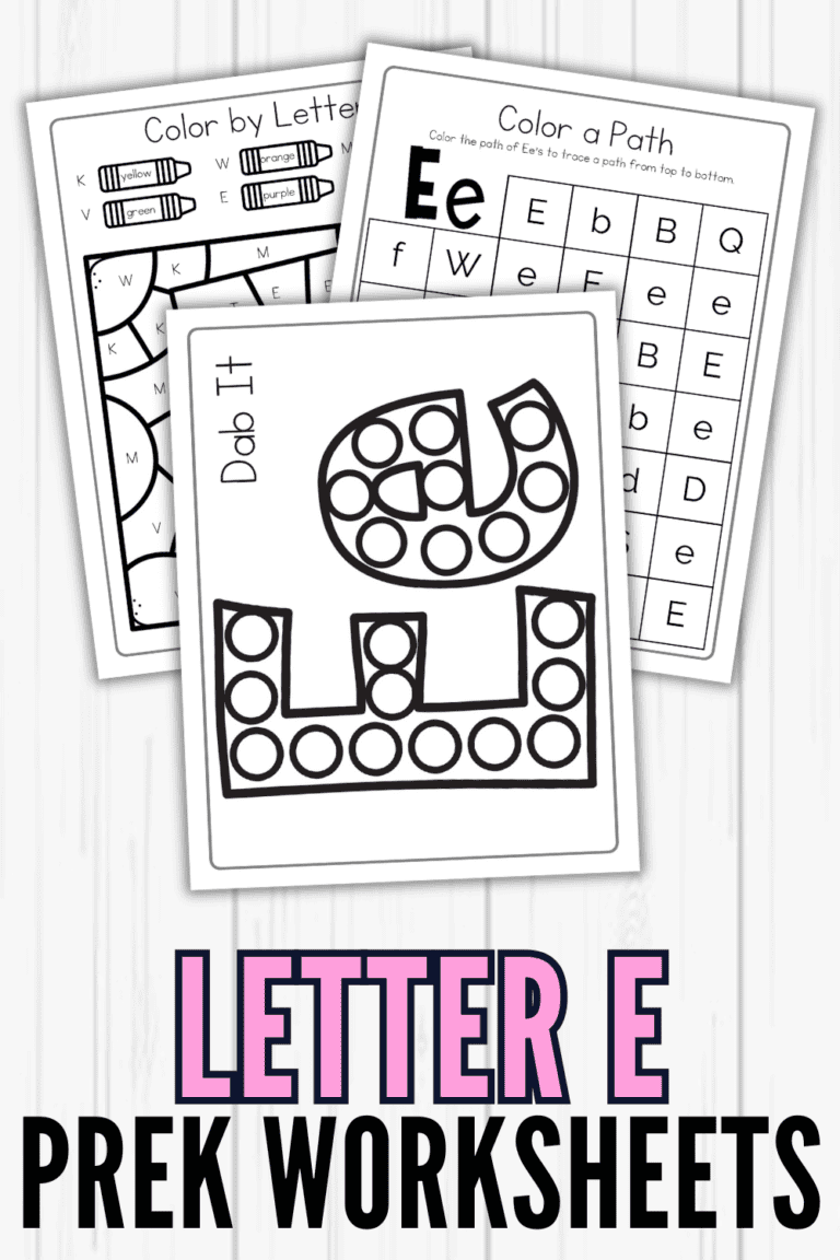Boost Learning with Engaging Letter E Worksheets Now!