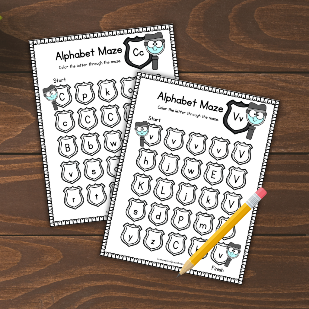 letter-mazes-for-preschool-1024x1024 Letter Recognition for Preschoolers