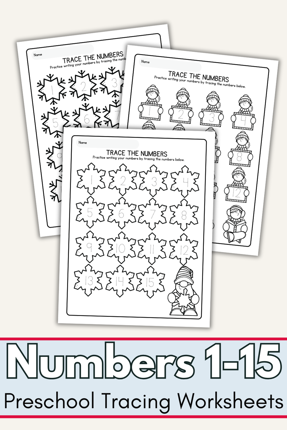 number-tracing-worksheet-for-preschool Number Tracing Worksheets for Preschool