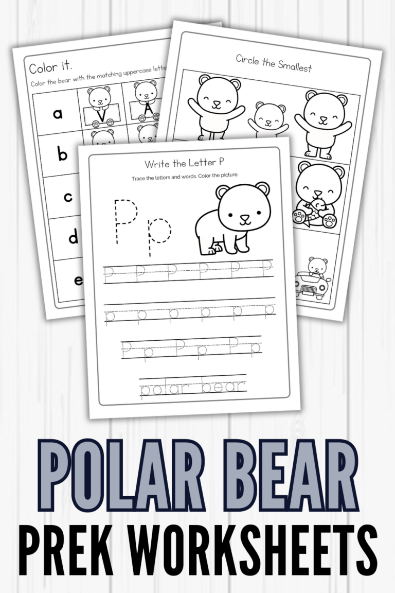 Free Printable Polar Bear Worksheets
