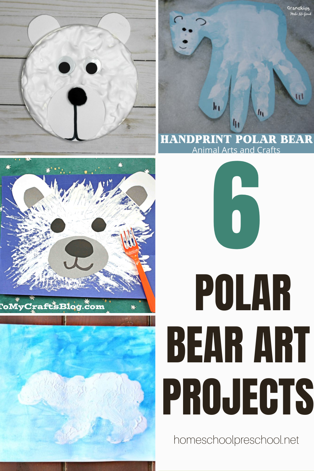 polar-bear-painting-for-kids Polar Bear Art for Kids