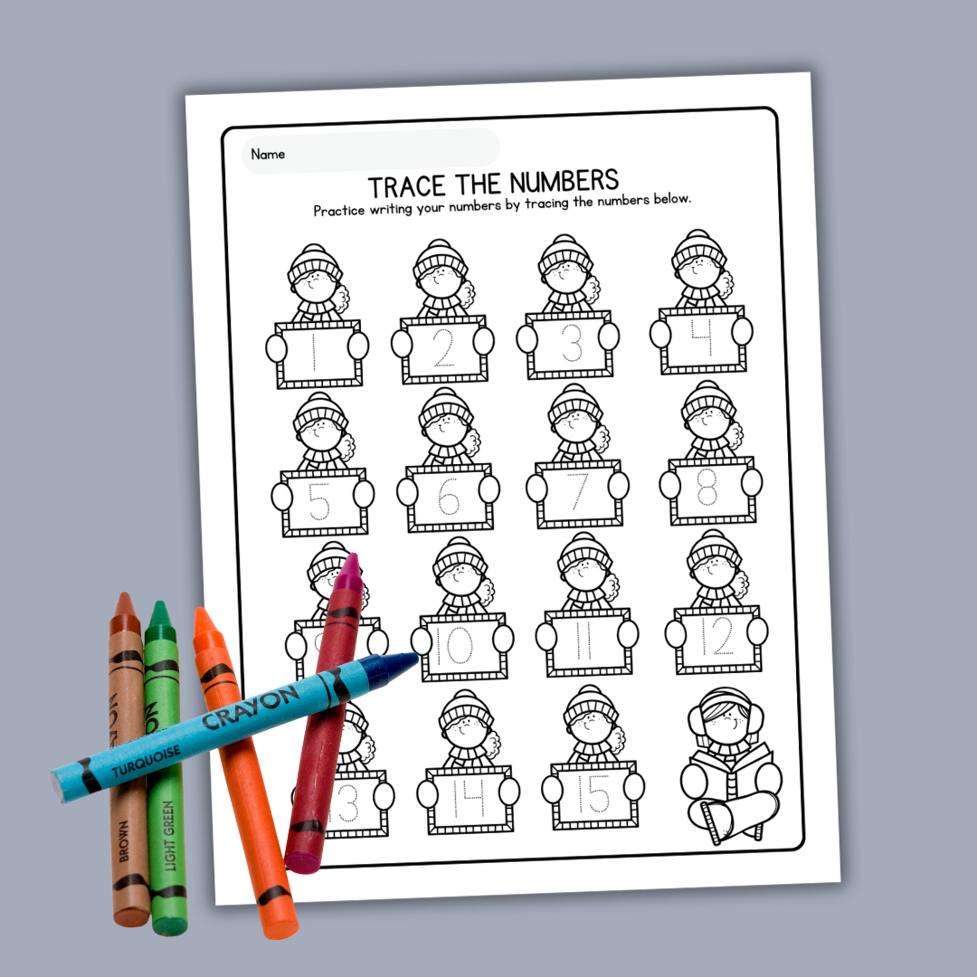 pre-k-number-tracing-worksheets Number Tracing Worksheets for Preschool