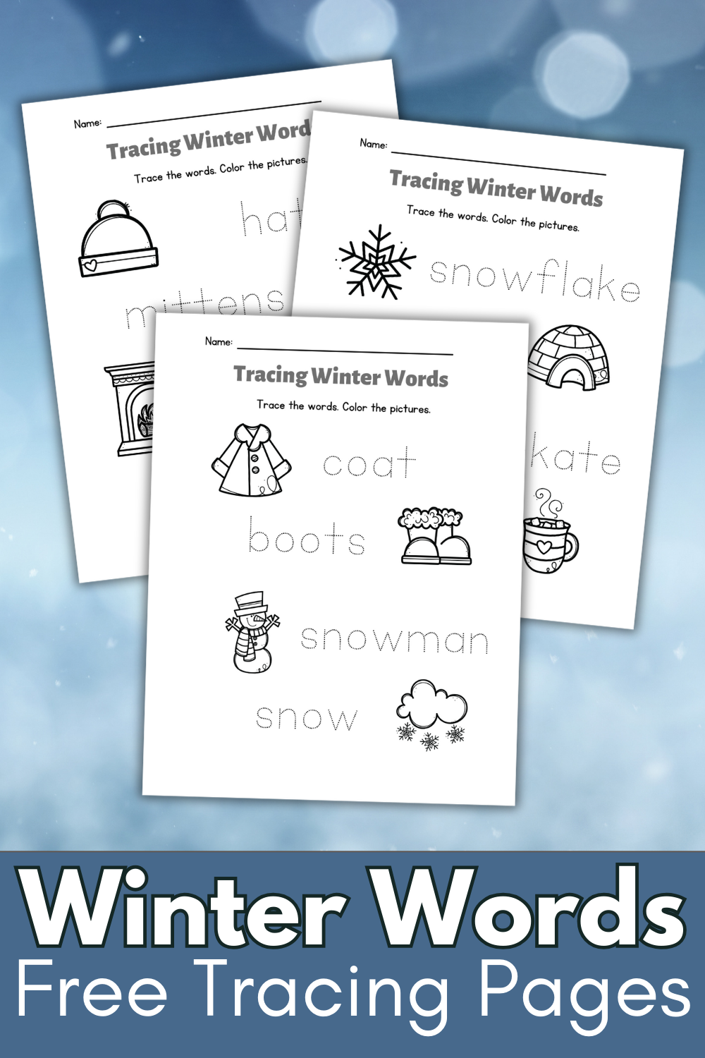 tracing-worksheets-kindergarten Kindergarten Tracing Worksheets