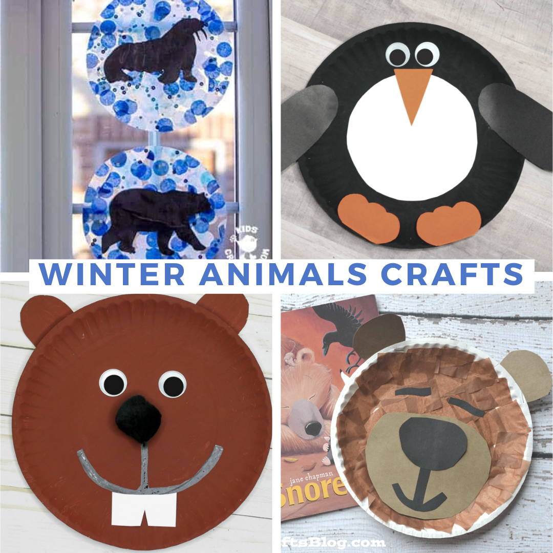 winter-animals-preschool Paper Plate Winter Animals