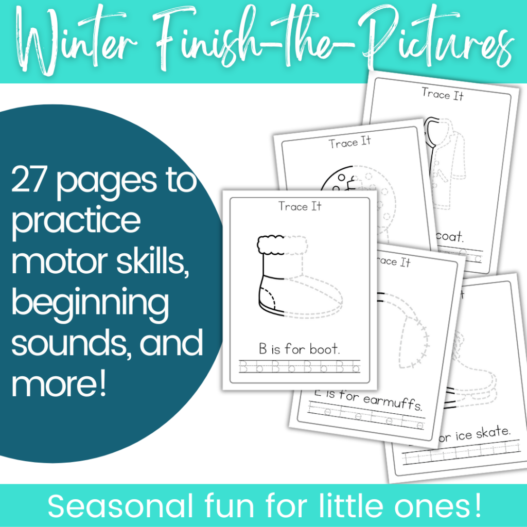 winter-finish-the-picutre-1024x1024 Free Printable Polar Bear Worksheets
