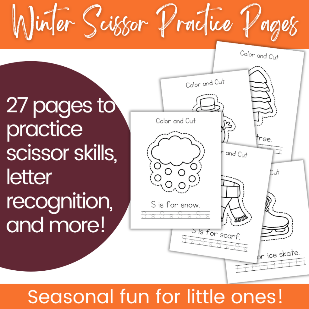 winter-scissor-practice-1024x1024 Free Printable Polar Bear Worksheets