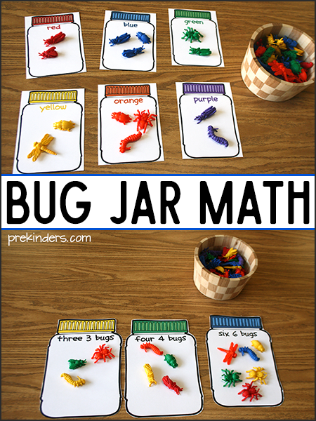 bug-jar-math-printables Kindergarten Math Sorting Activities