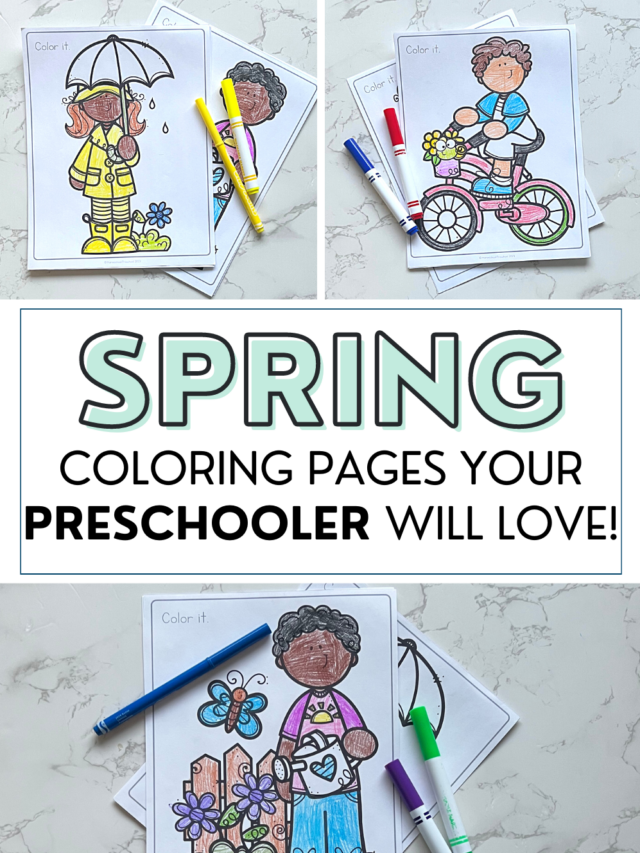 Spring Coloring Pages for Toddlers Story