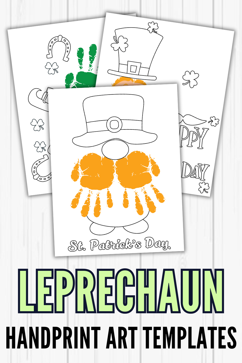 free-coloring-pages-leprechaun Handprint Leprechaun