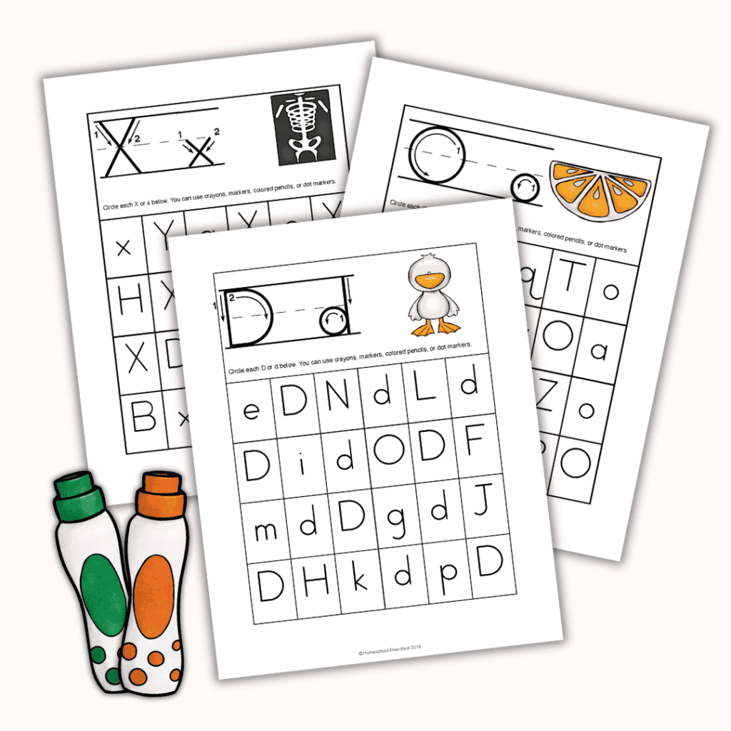 Free Printable Letter Recognition Worksheets for Preschoolers