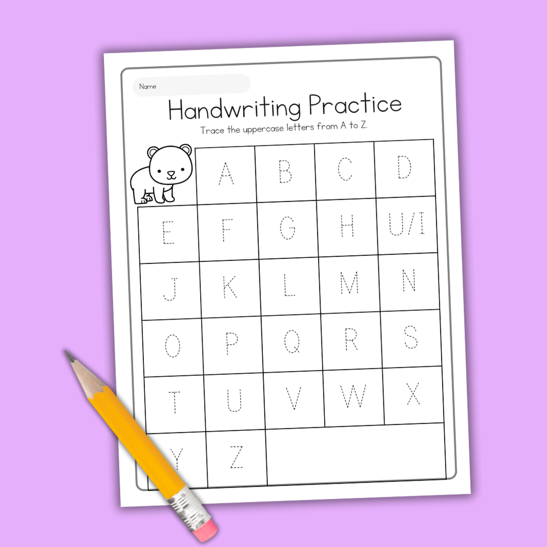 handwriting-practice Printable Polar Bear Worksheets
