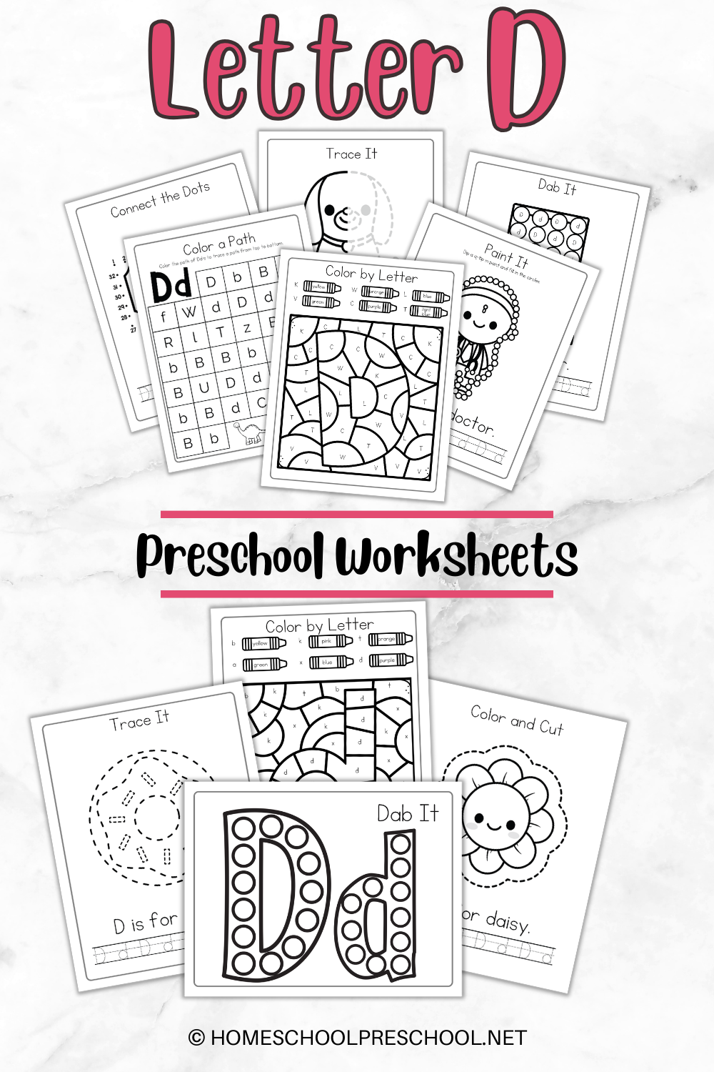 letter-d-preschool Letter D Worksheets