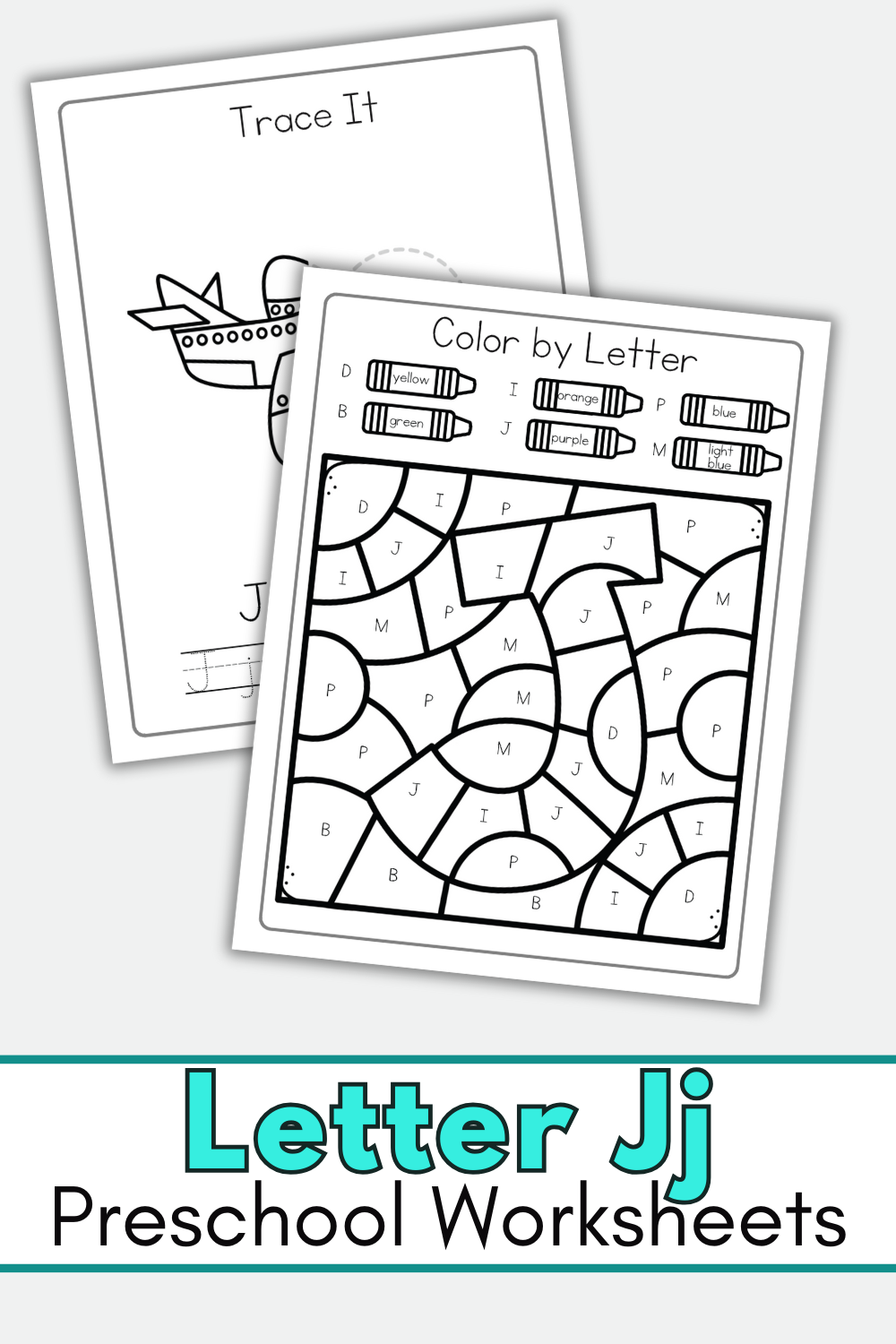 letter-j-preschool-worksheets Letter J Worksheets