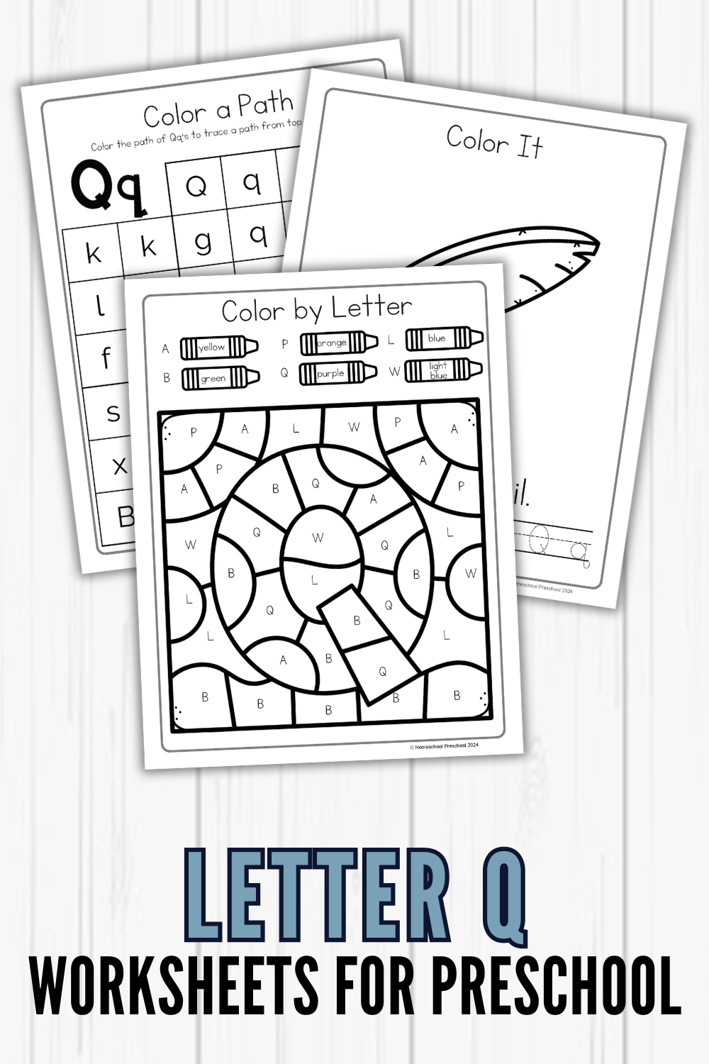 letter-q-words-preschool Letter Q Worksheets