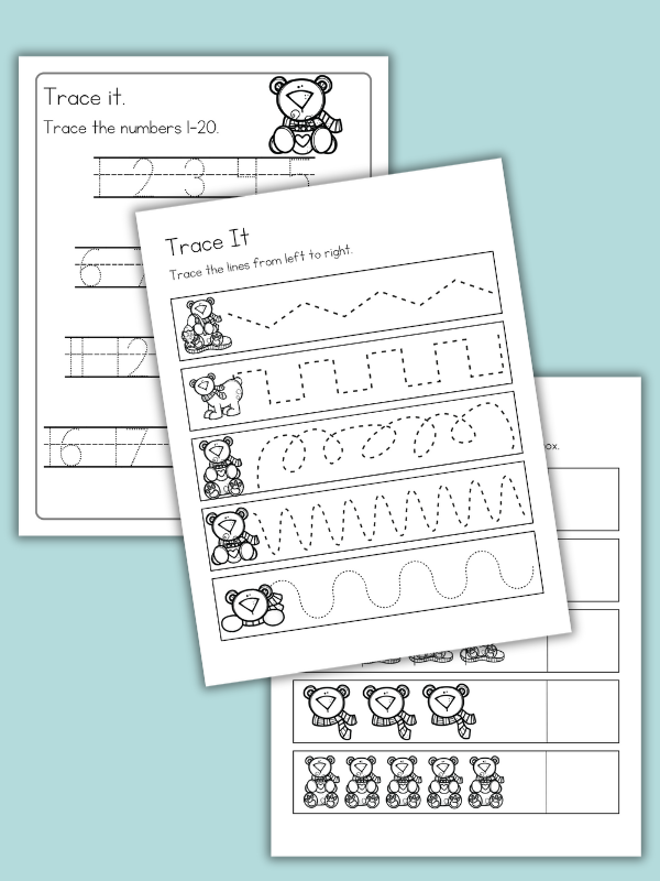 Polar Bear Worksheets for Preschoolers