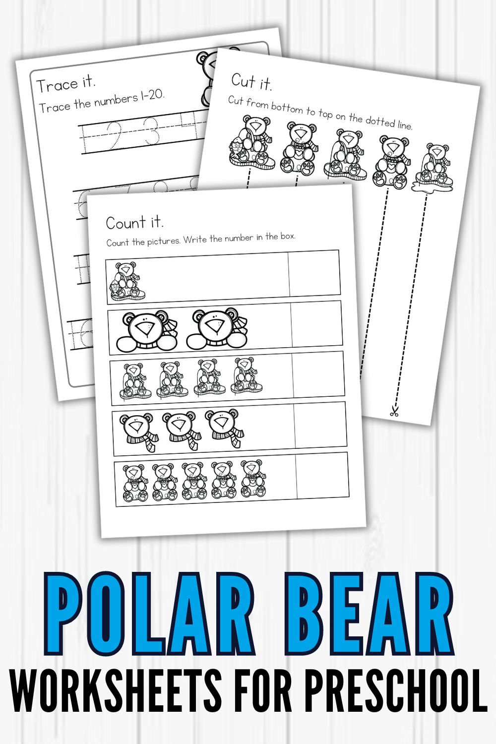 polar-bear-worksheets-for-preschoolers Polar Bear Worksheets for Preschoolers