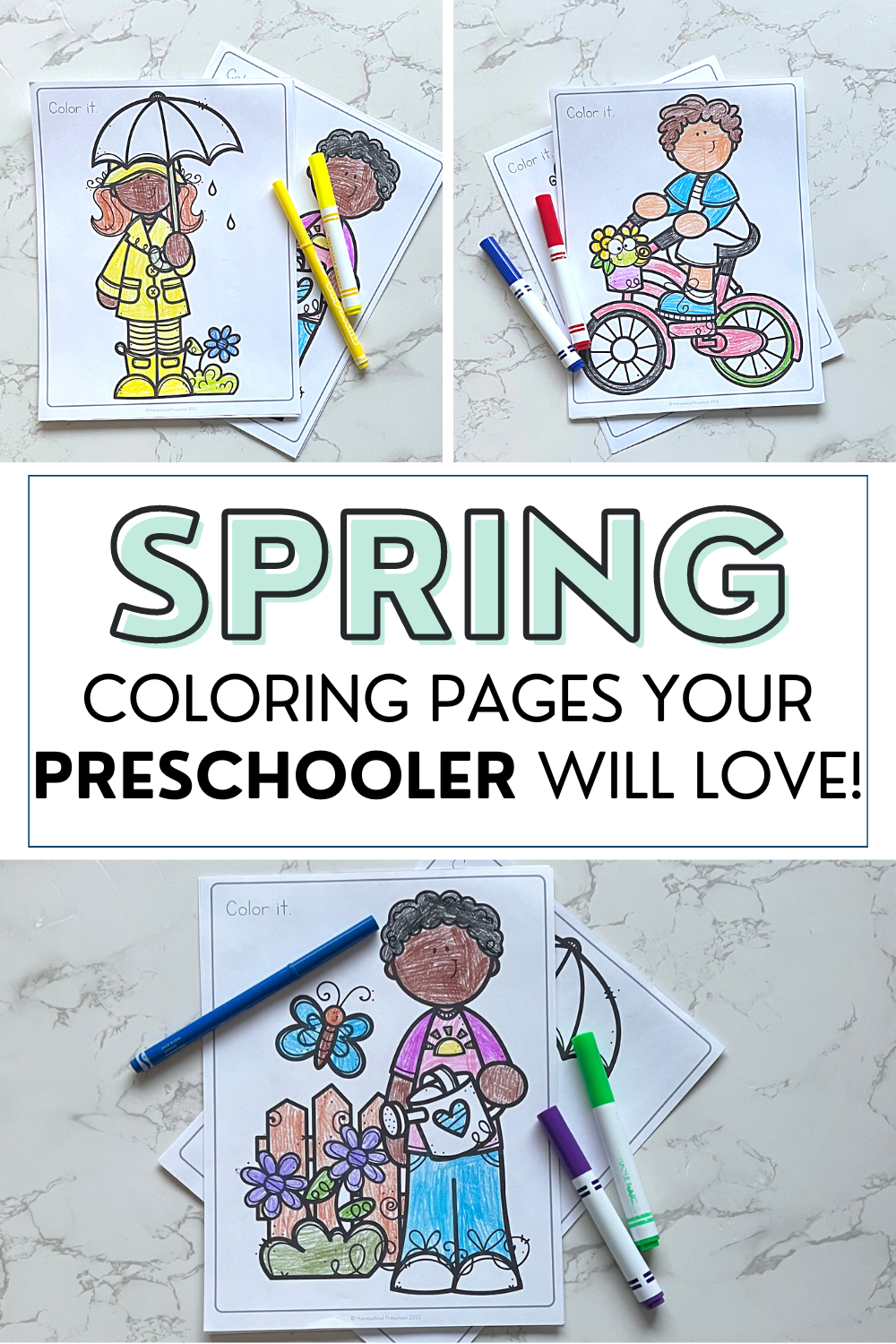printable-spring-activities Spring Coloring Pages for Toddlers