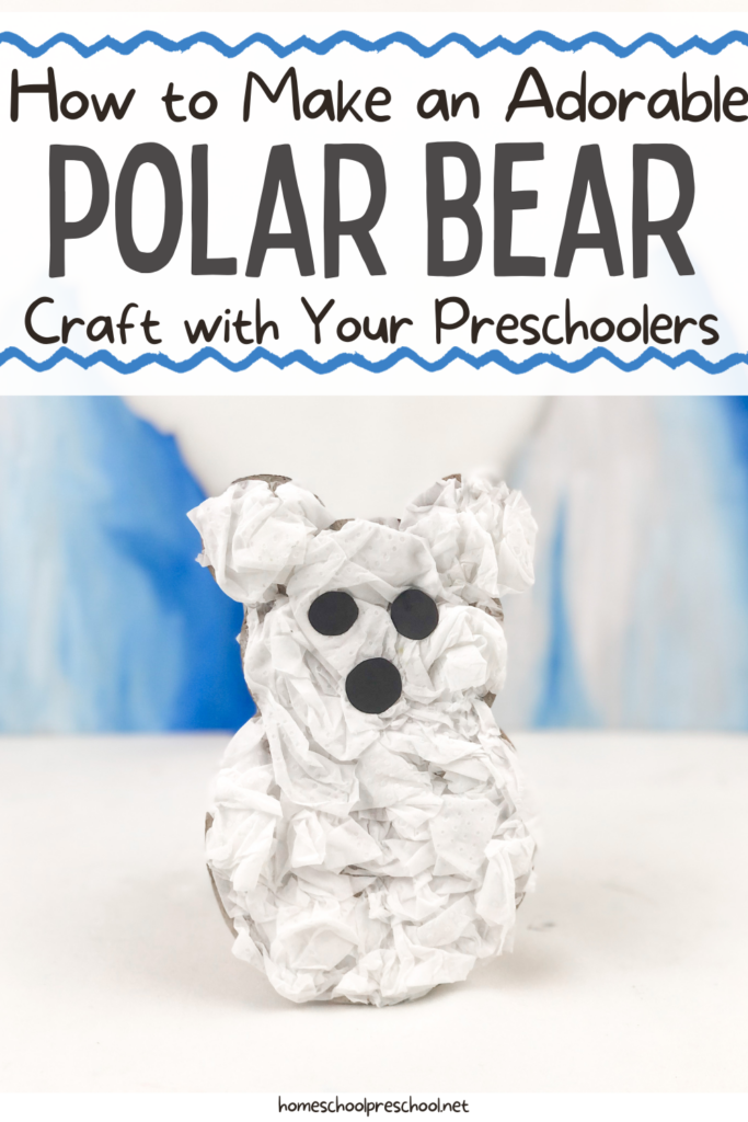 tissue-paper-polar-bear-craft-683x1024 Polar Bear Preschool Craft