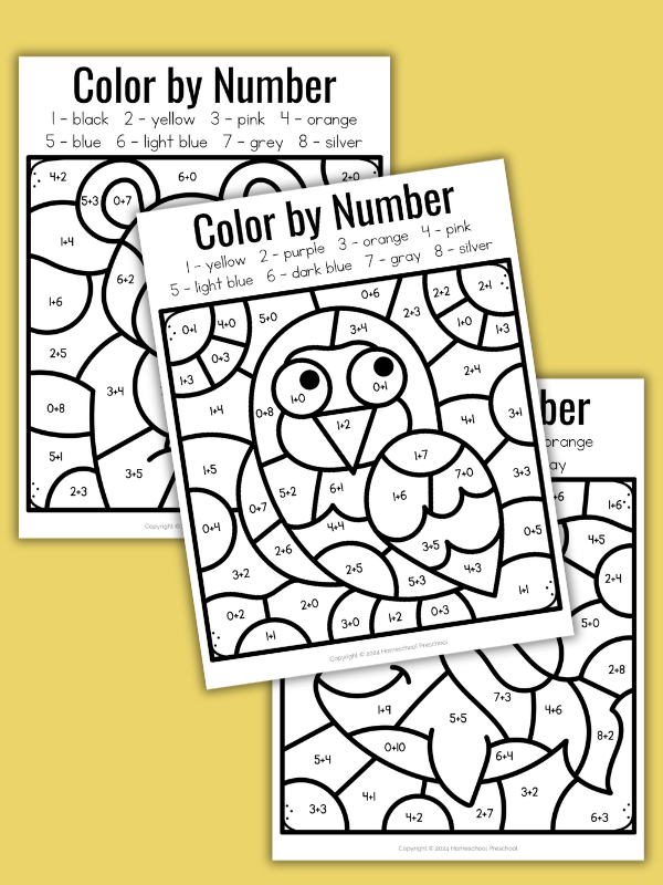 Addition Color by Number