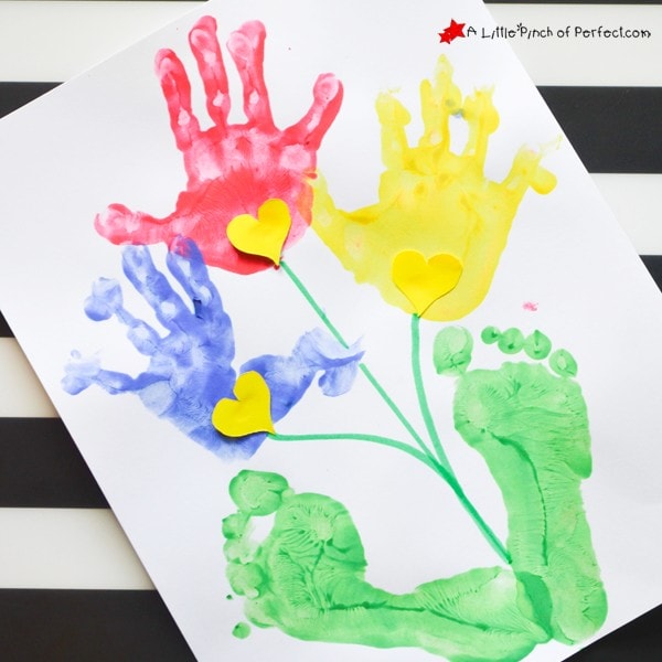 2015-3_HandprintandFootprintFlowers_ALittlePinchofPerfectsquare Spring Footprint Crafts