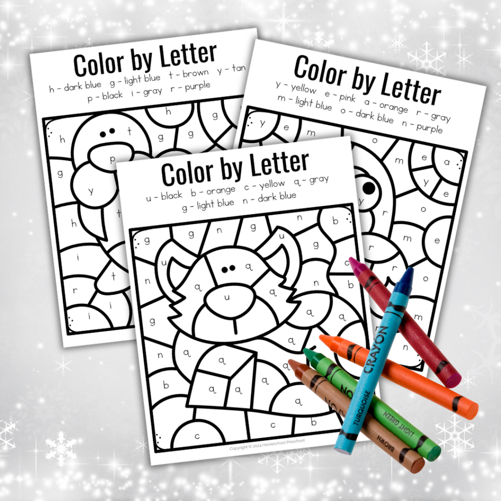 arctic-animals-projects-for-preschoolers-1024x1024 Arctic Animals Color by Letter Printable
