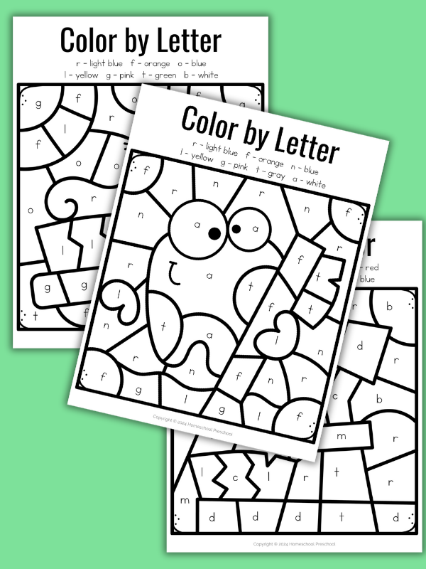Dental Health Preschool Color by Letter