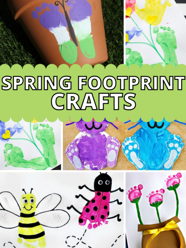 Spring Footprint Crafts Story