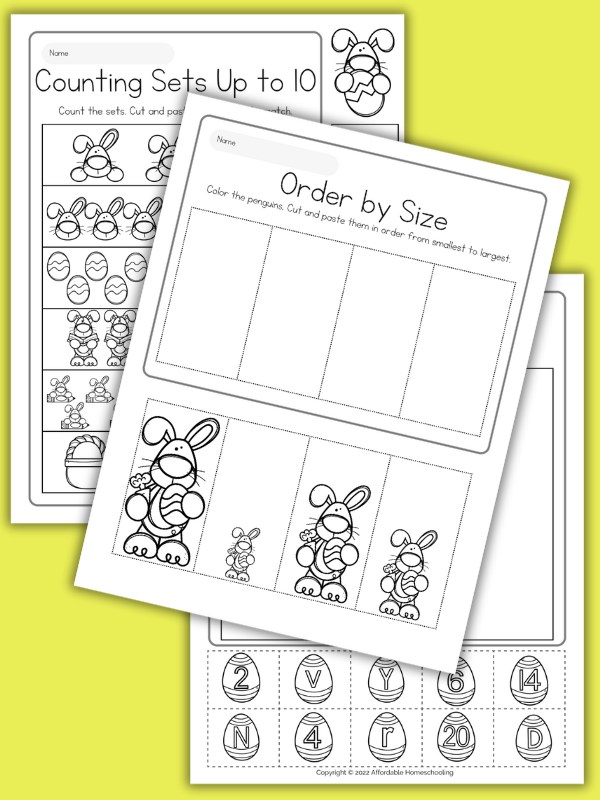 Easter Cut and Paste Printables
