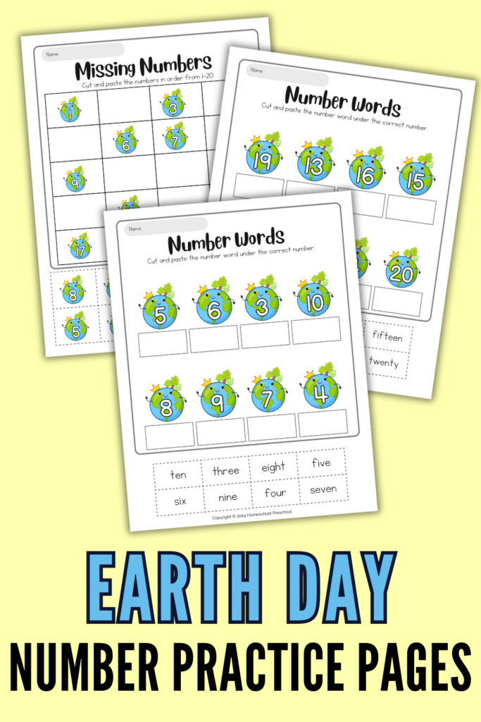 earth-day-worksheets-683x1024 Earth Day Preschool Cut and Paste
