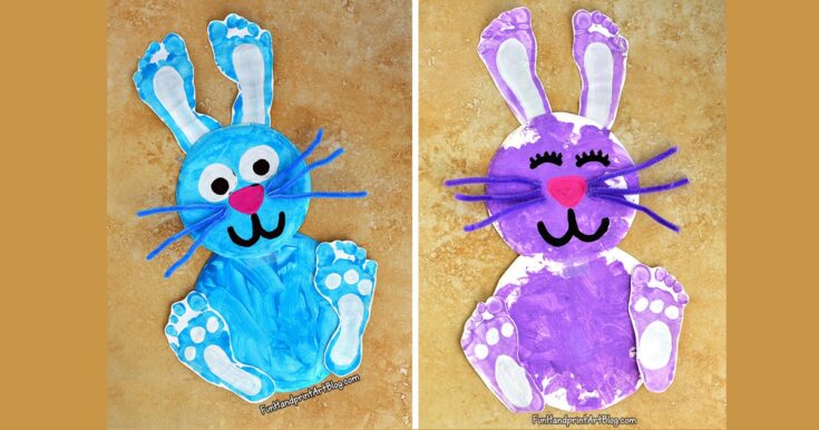 footprint-bunnies-FB-2-735x386 Spring Footprint Crafts
