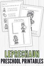 Leprechaun Printable Activities for Preschoolers