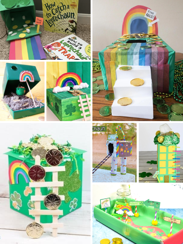 Leprechaun Traps Made Out of Shoe Boxes